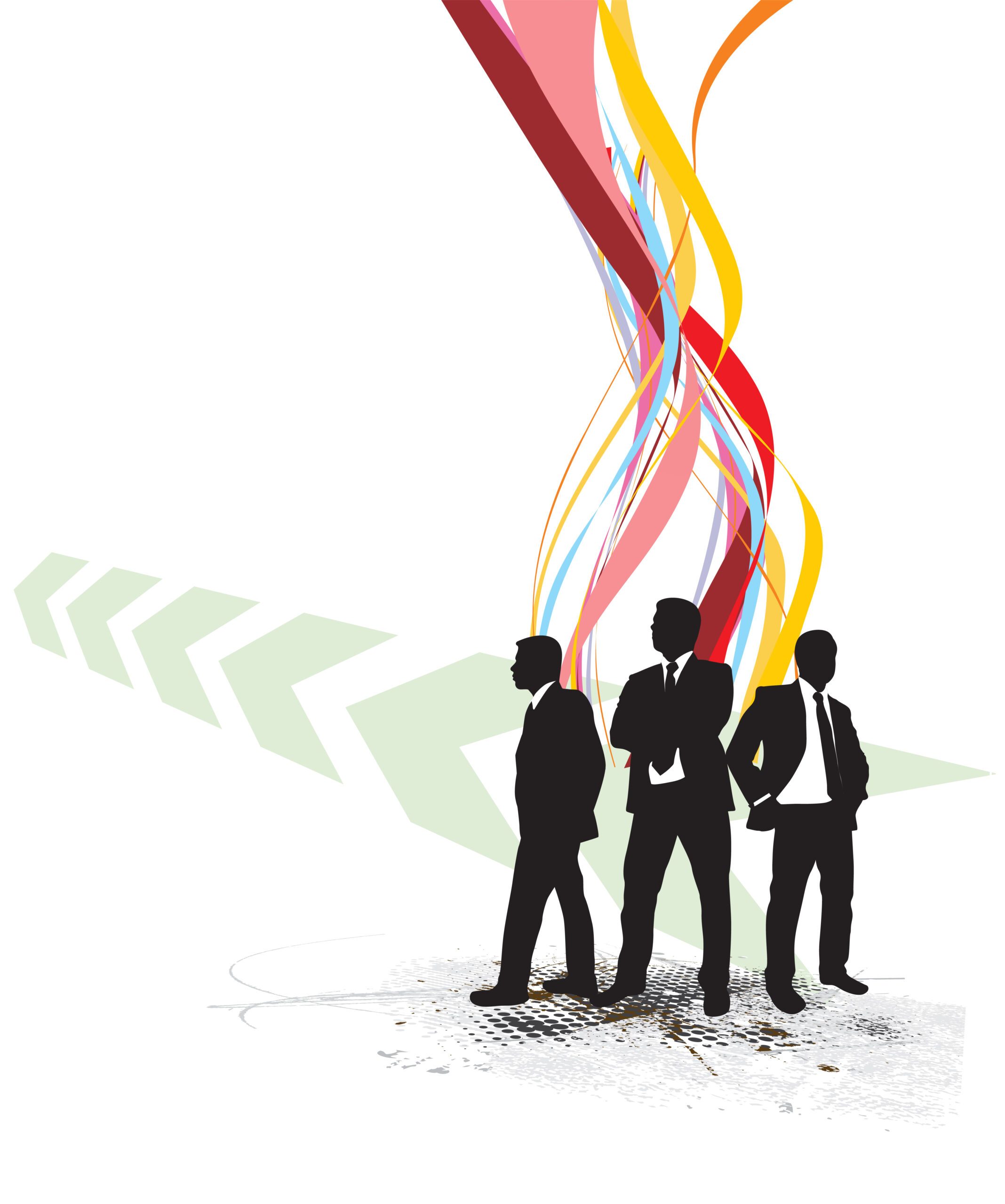 success businessman on abstract business vector illustration tem